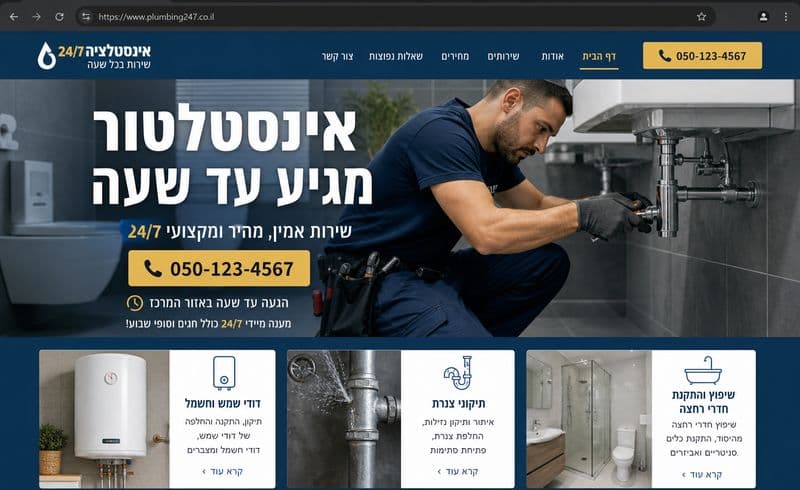תצוגה מקדימה של אינסטלציה 24/7